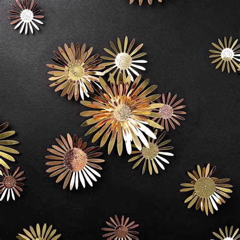 Gold Flower Wall Decals