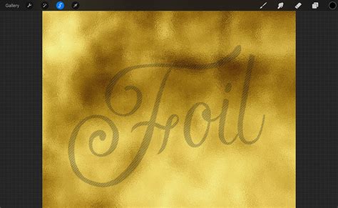 Gold Foil For Procreate