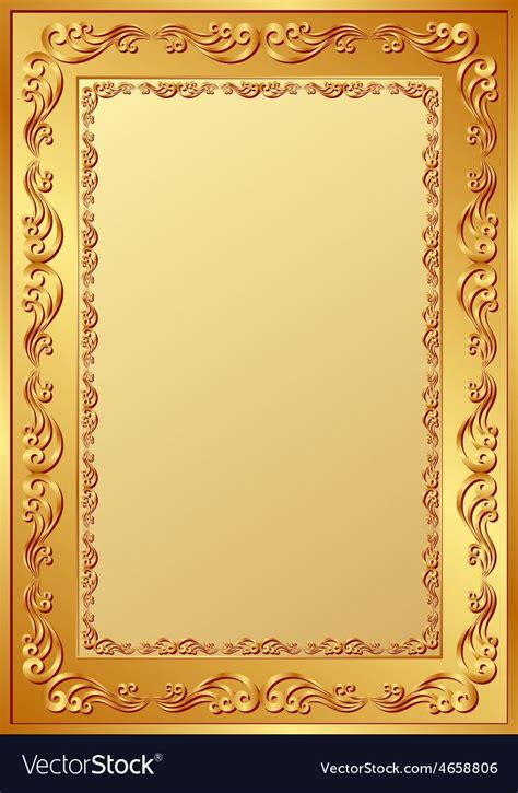 Gold Frame Background Design