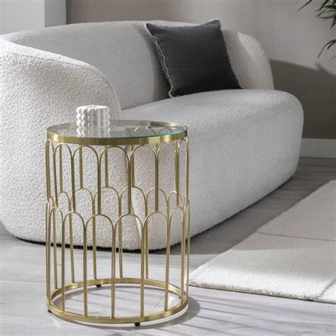 Gold Frame Side Tables