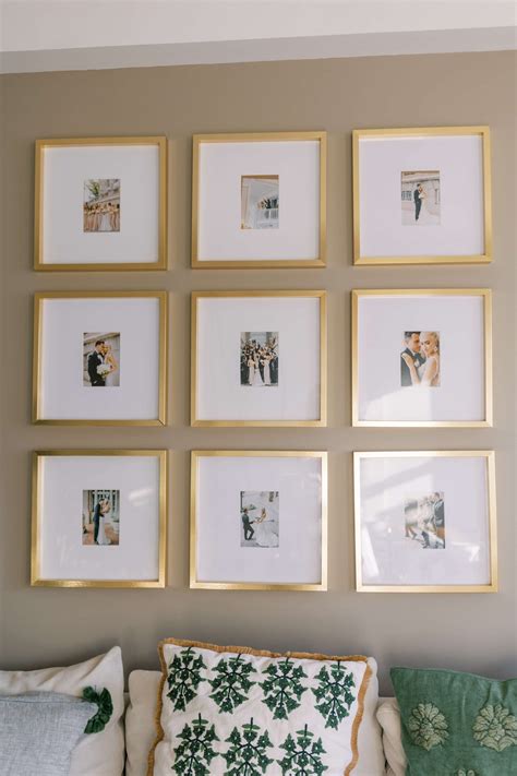 Gold Frames On White Wall