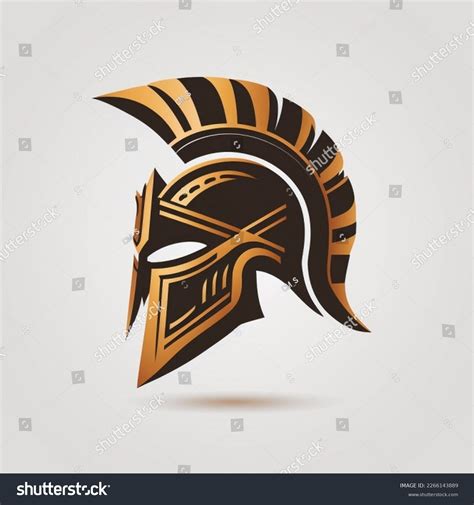 gold gladiator helmet logo