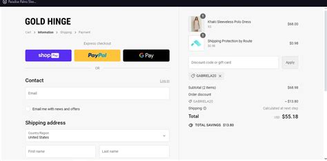 Gold Hinge Boutique Discount Code