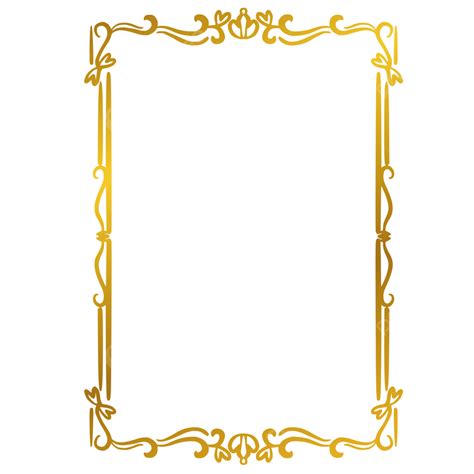 Gold Invitation Border Vector