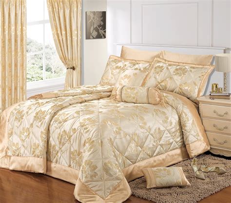 Gold Jacquard Bedspread