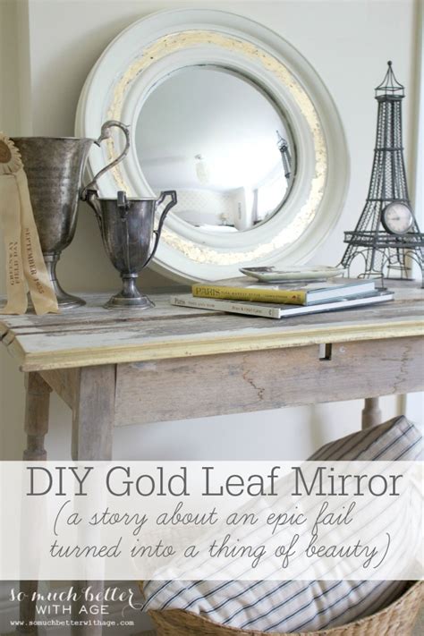 Gold Leaf Mirror Diy