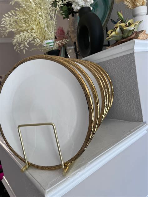Gold Lined Plates