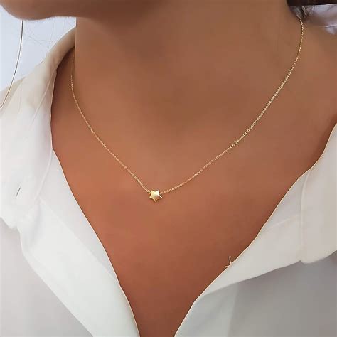 gold necklaces on amazon