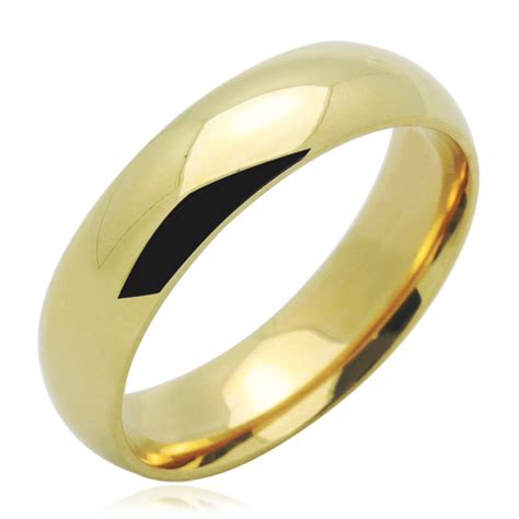 Gold Plain Ring Box