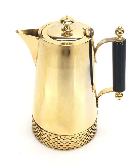 gold plated coffee pot