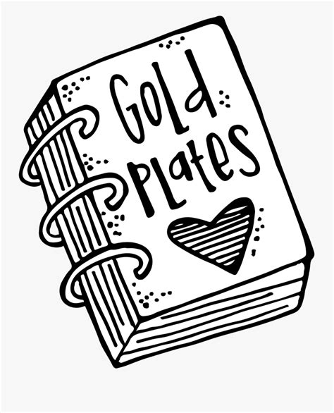 gold plates coloring pages