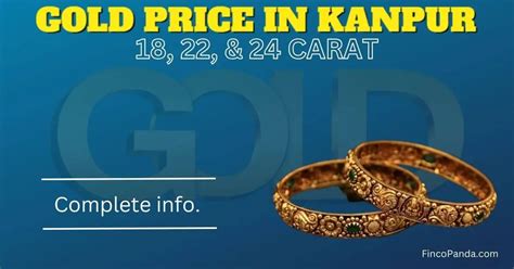 gold rate in today kanpur