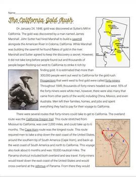 Gold Rush Printable Packet