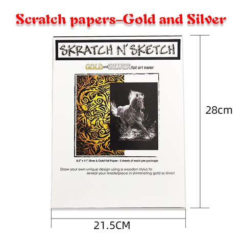 Gold Scratch Paper
