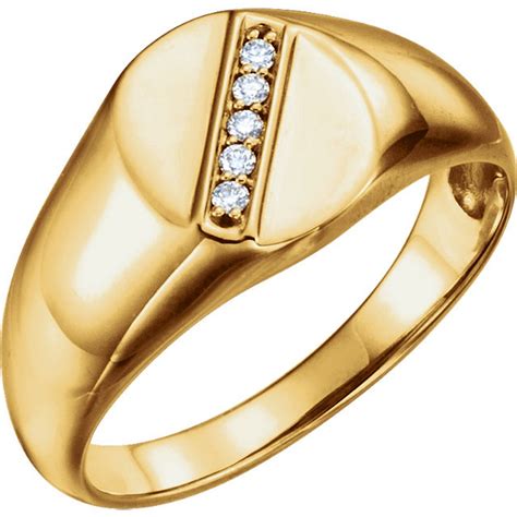 gold signet ring for men