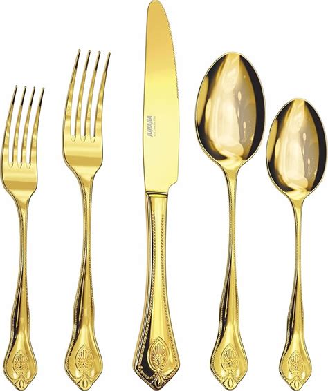 Gold Silverware Knife