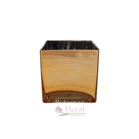 Gold Square Vases Bulk