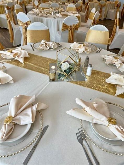 Gold Table Set Up