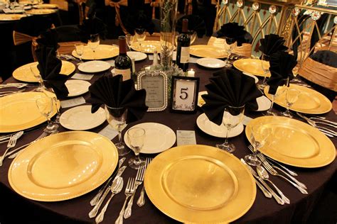 Gold Table Setting