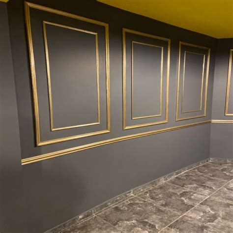 Gold Trim Accent Wall