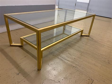 Gold Two Tier Coffee Table