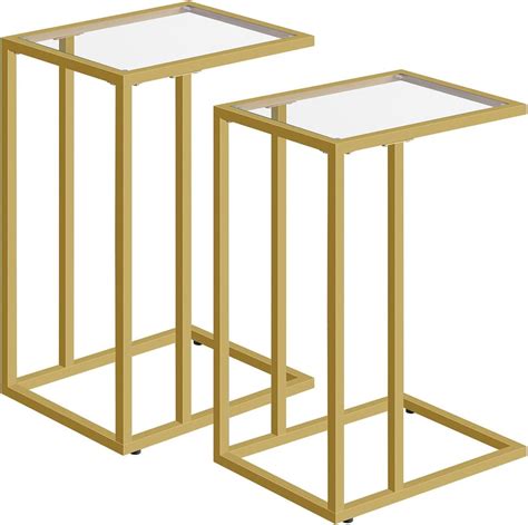 Gold Under Sofa Side Table