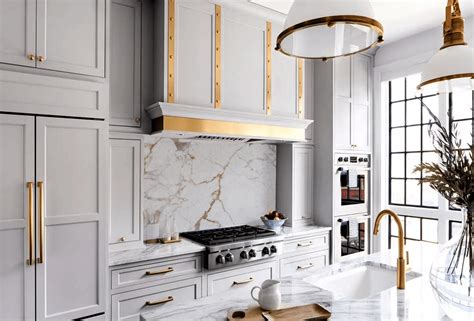 Gold Wallpaper Kitchen