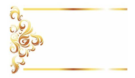Golden Border PNG - Download For Photo, Pictures Frame - Free
