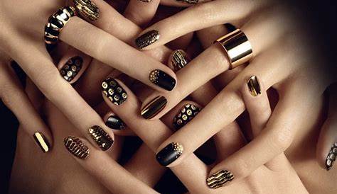 Golden Glamour Nails: Add A Touch Of Elegance To Your Winter Style, Perfect For Black Beauties
