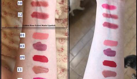 Golden Rose Mini Velvet Matte Lipstick Swatches Makeupbypapot s