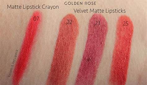 Golden Rose Velvet Matte Lipstick Ruj No22 Rossmann