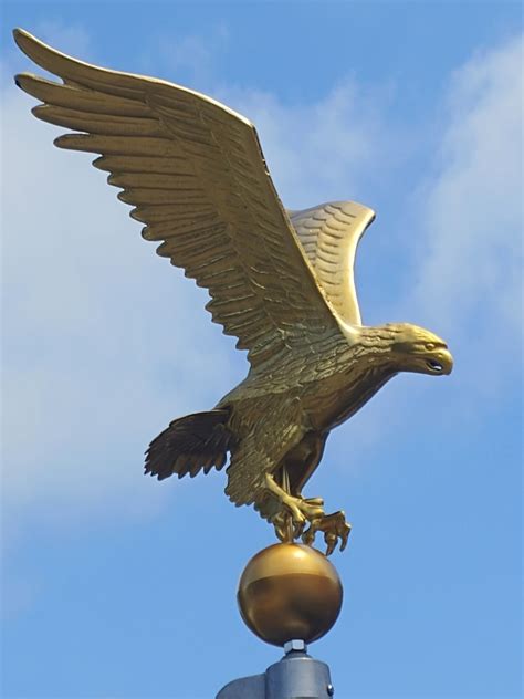 golden eagle flag pole topper