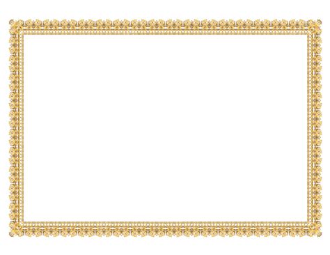 Golden Frame Certificate