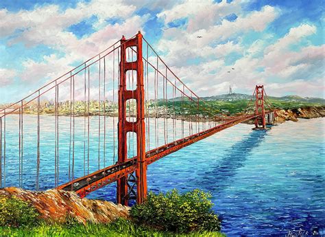 golden gate bridge paint by number