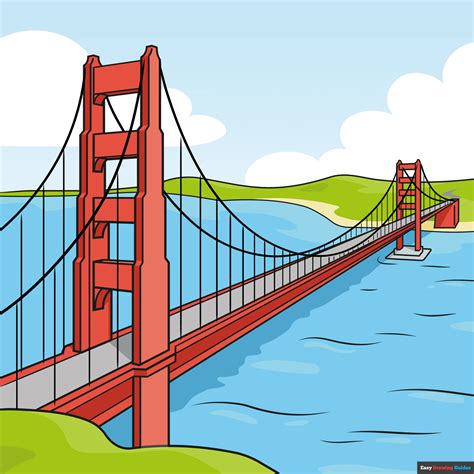 golden gate bridge sketch