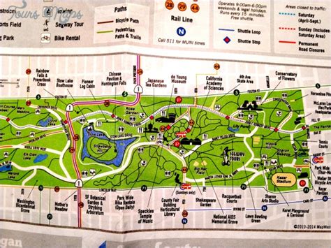 golden gate park walking map