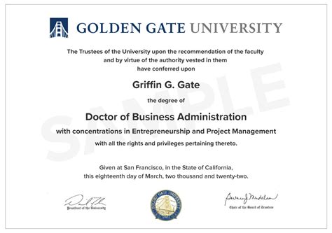 golden gate university dba review