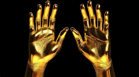golden hands