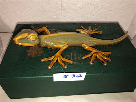 golden pond ceramic gecko