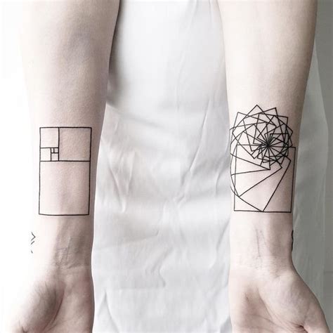 Golden Ratio Tattoo. Fibonacci Golden ratio tattoo, Fibonacci tattoo