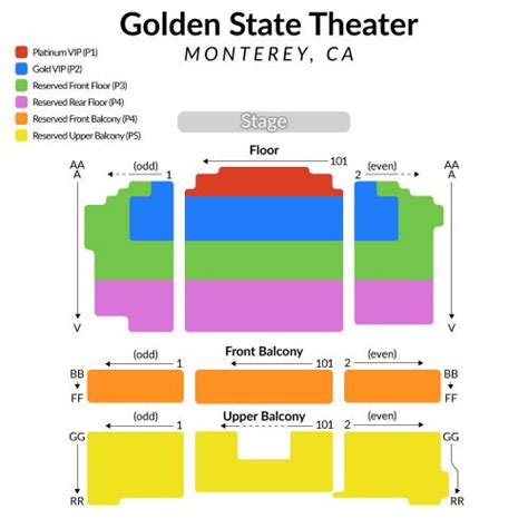 golden state theater monterey schedule