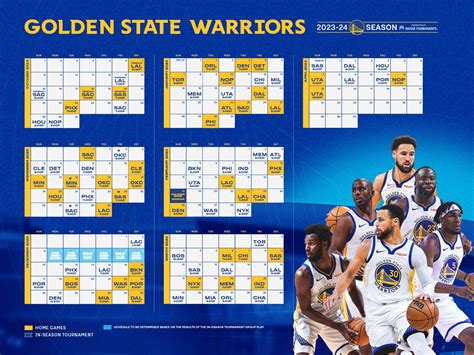 golden state warriors 2023 calendar