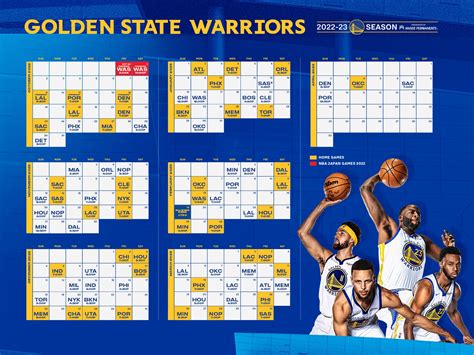 golden state warriors calendar 2023-24