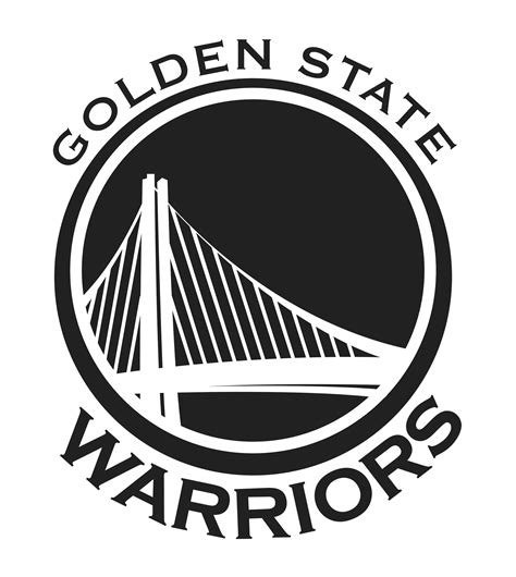 golden state warriors logo black and white