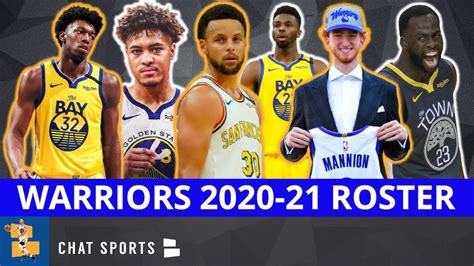 golden state warriors roster 2020-21