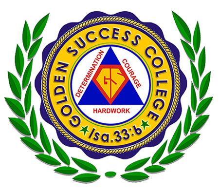 golden success college logo transparent