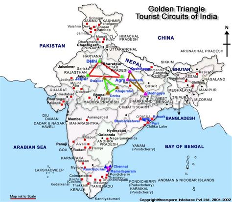 Golden Triangle Map India