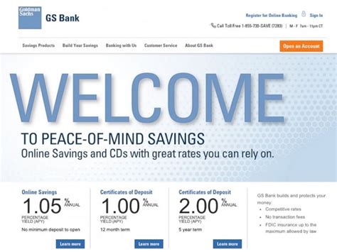 goldman sachs bank savings