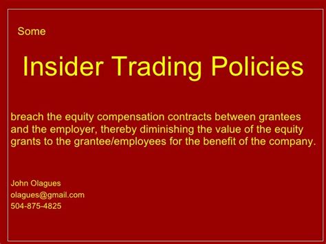 goldman sachs insider trading policy