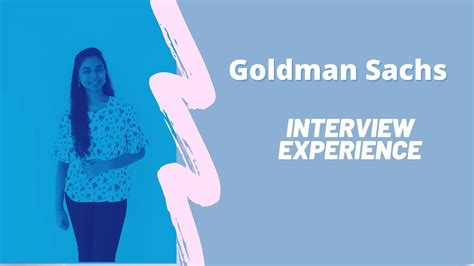 goldman sachs internship interview